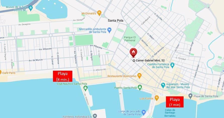 Centrico Apartamento Con Todo A Estrenar En La Playa Santa Pola Eksteriør bilde